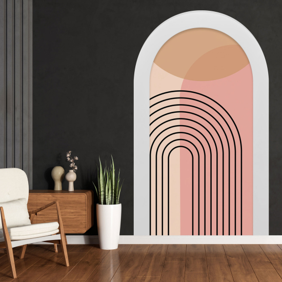 Optical Illusions Arch Wall Sticker - Modern