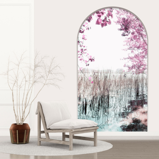 Optical Illusions Arch Wall Sticker - Nature