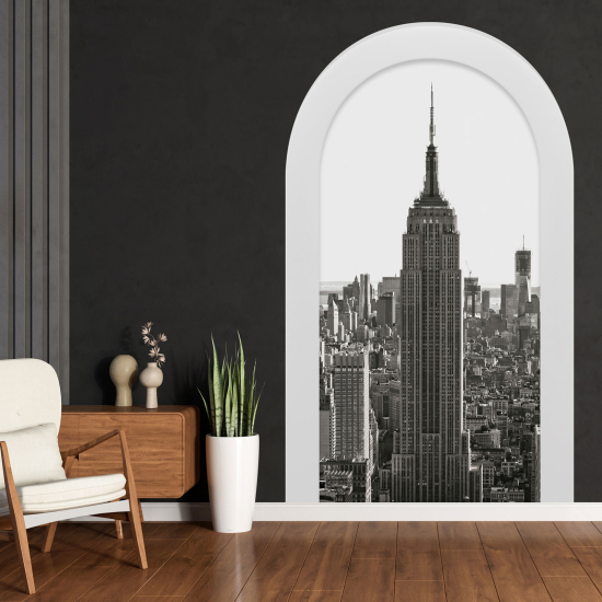 Optical Illusions Arch Wall Sticker - New York