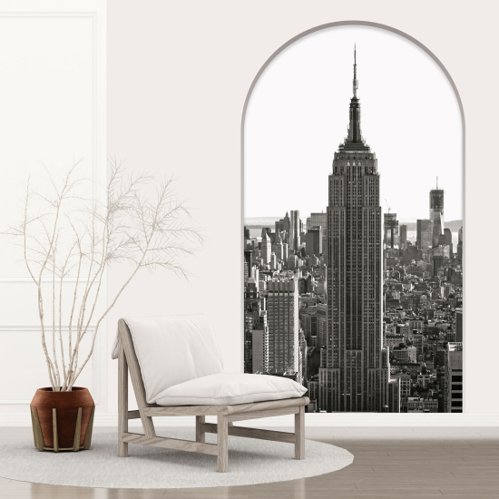 Optical Illusions Arch Wall Sticker - New York