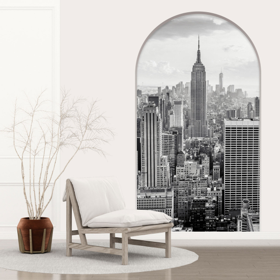 Optical Illusions Arch Wall Sticker - New York