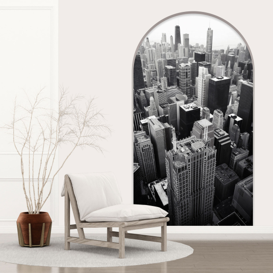 Optical Illusions Arch Wall Sticker - New York