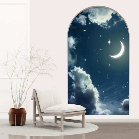 Optical Illusions Arch Wall Sticker - Night