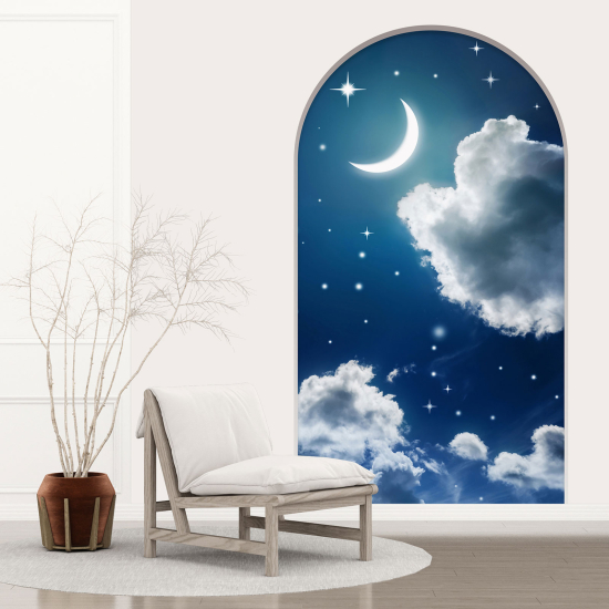 Optical Illusions Arch Wall Sticker - Night