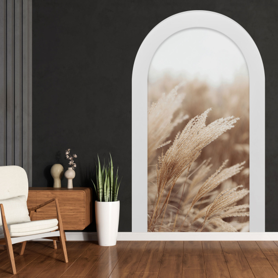 Optical Illusions Arch Wall Sticker - Pampas