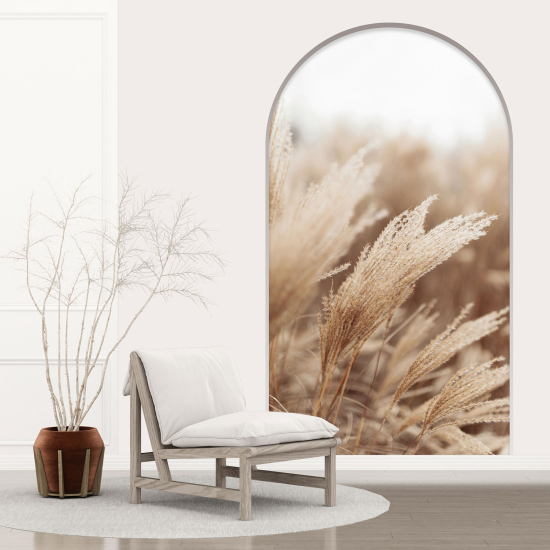 Optical Illusions Arch Wall Sticker - Pampas