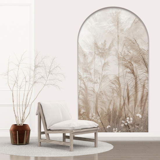 Optical Illusions Arch Wall Sticker - Pampas