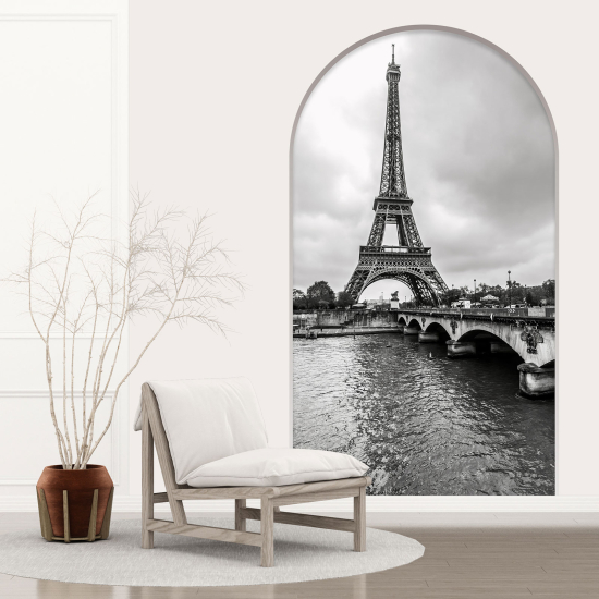 Optical Illusions Arch Wall Sticker - Paris