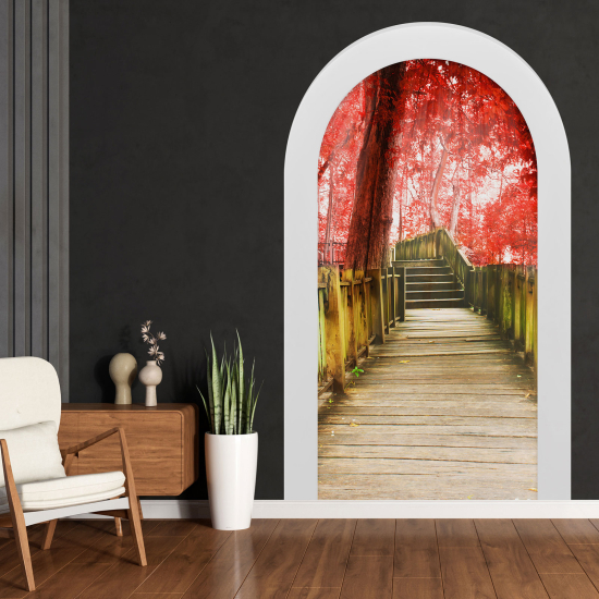 Optical Illusions Arch Wall Sticker - Path