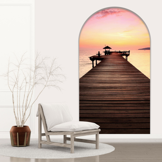 Optical Illusions Arch Wall Sticker - Pontoon