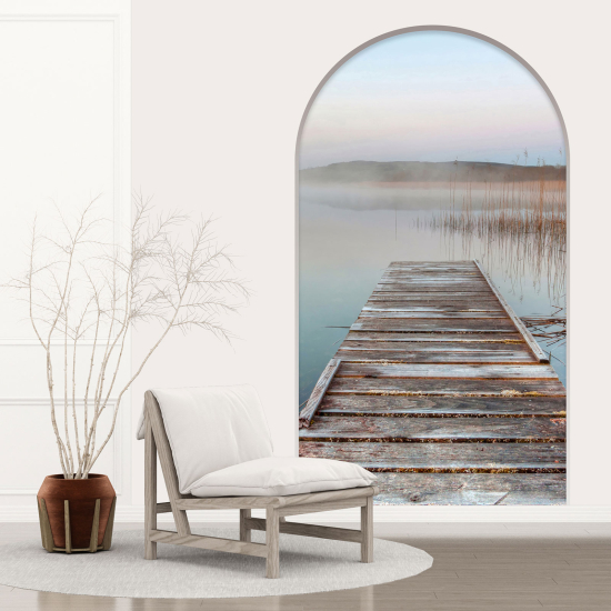 Optical Illusions Arch Wall Sticker - Pontoon