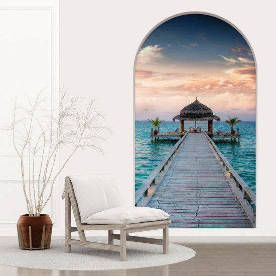 Optical Illusions Arch Wall Sticker - Pontoon