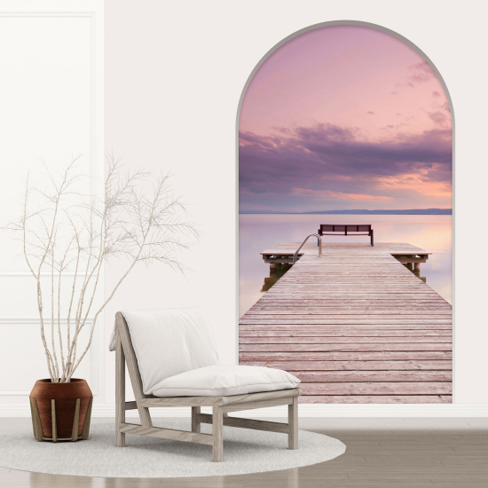 Optical Illusions Arch Wall Sticker - Pontoon