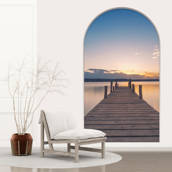 Optical Illusions Arch Wall Sticker - Pontoon