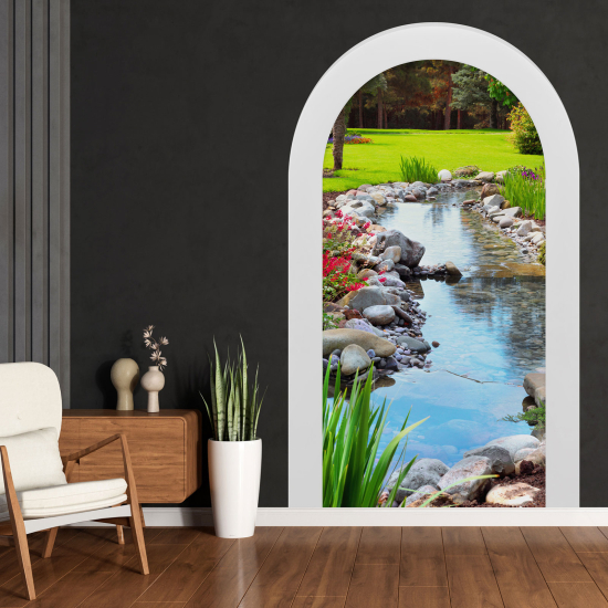 Optical Illusions Arch Wall Sticker - River