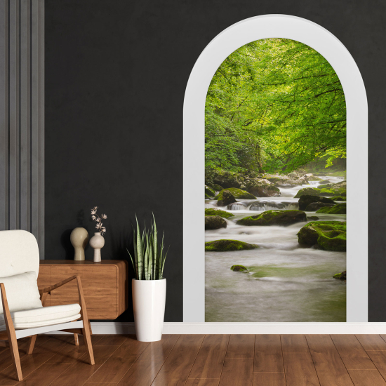 Optical Illusions Arch Wall Sticker - River