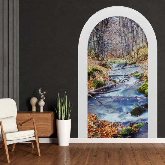 Optical Illusions Arch Wall Sticker - River