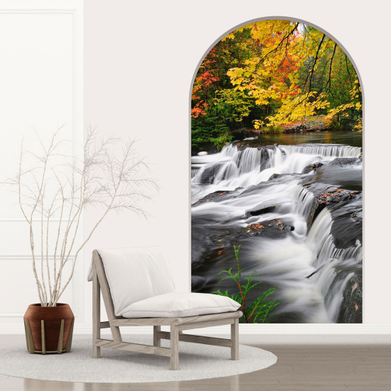 Optical Illusions Arch Wall Sticker - River