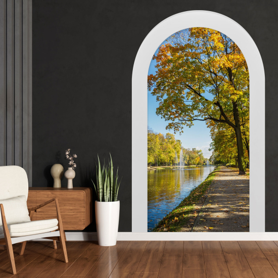 Optical Illusions Arch Wall Sticker - Riverside