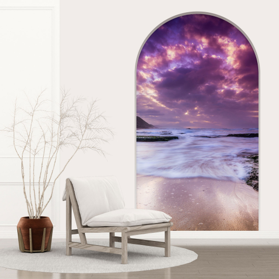 Optical Illusions Arch Wall Sticker - Sea View