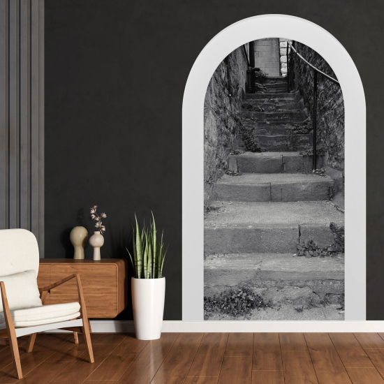 Optical Illusions Arch Wall Sticker - Stairs