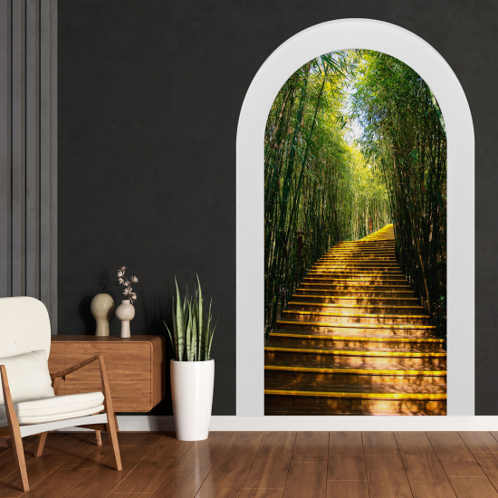 Optical Illusions Arch Wall Sticker - Stairs