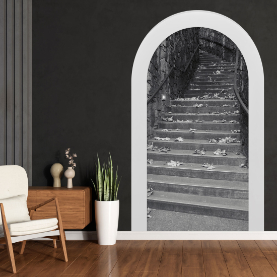 Optical Illusions Arch Wall Sticker - Stairs