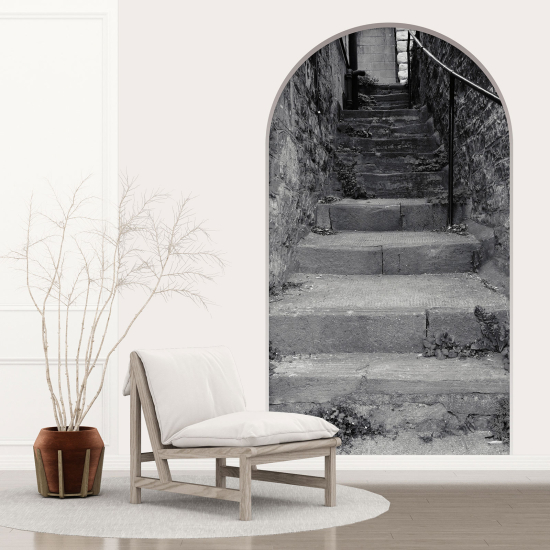 Optical Illusions Arch Wall Sticker - Stairs