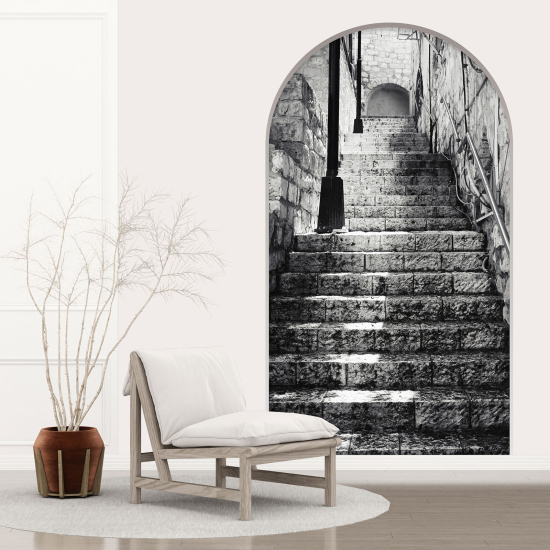 Optical Illusions Arch Wall Sticker - Stairs