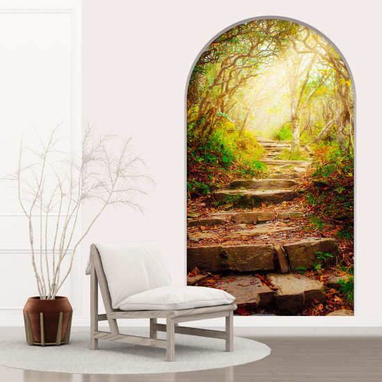 Optical Illusions Arch Wall Sticker - Stairs