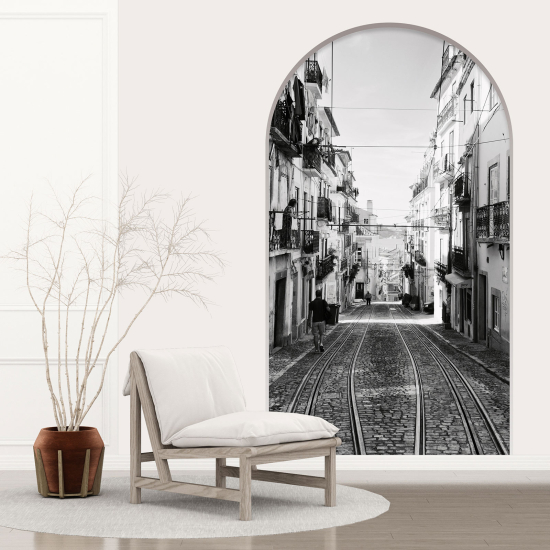 Optical Illusions Arch Wall Sticker - Street