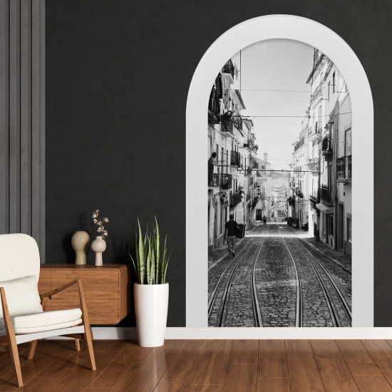 Optical Illusions Arch Wall Sticker - Tramway Street