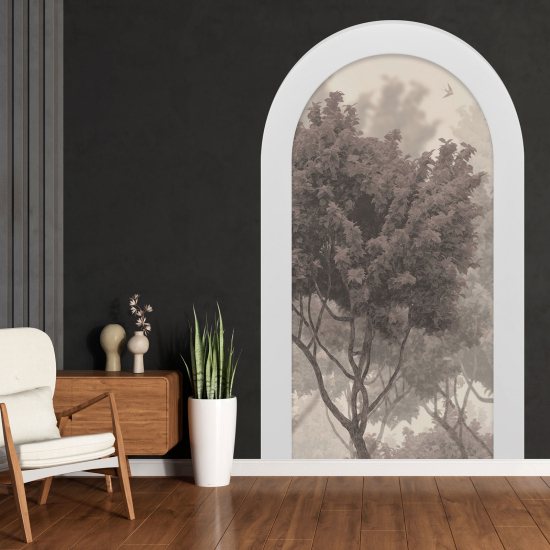 Optical Illusions Arch Wall Sticker - Tree