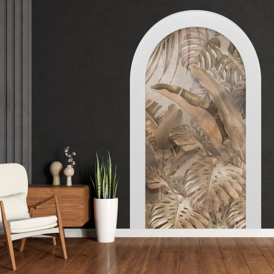 Optical Illusions Arch Wall Sticker - Tropical Forest