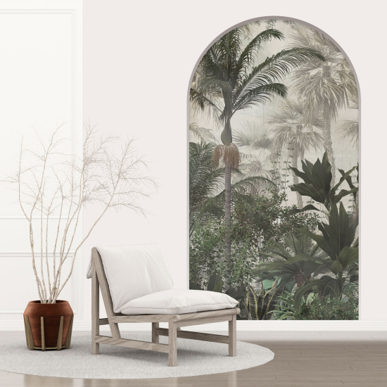 Optical Illusions Arch Wall Sticker - Tropical Forest