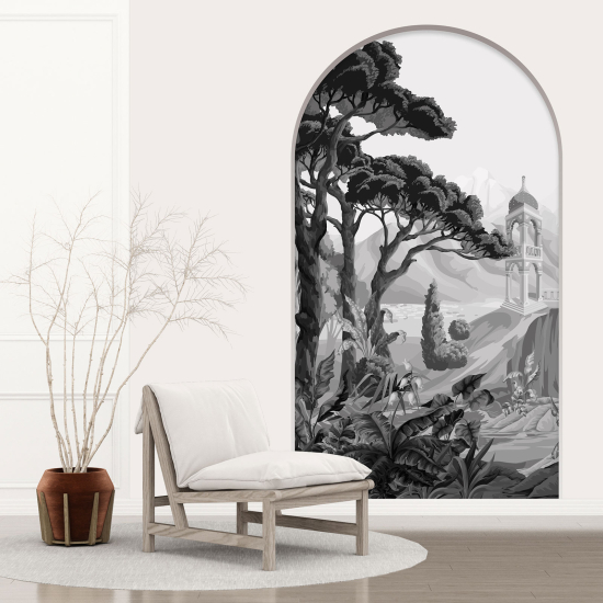 Optical Illusions Arch Wall Sticker - Village