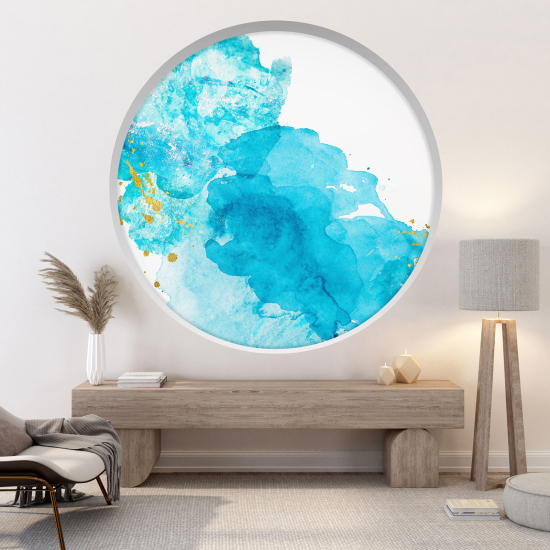 Optical Illusions Round Arch Wall Sticker - Abstract