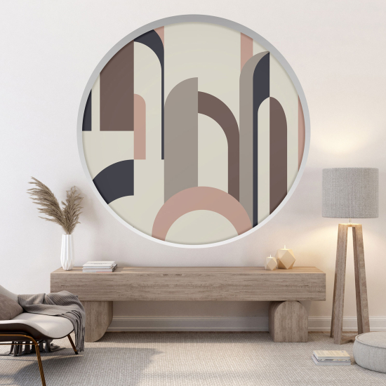 Optical Illusions Round Arch Wall Sticker - Arches Design