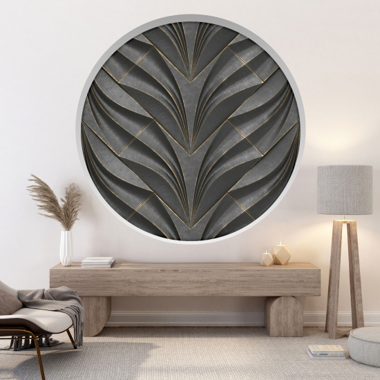 Optical Illusions Round Arch Wall Sticker - Design