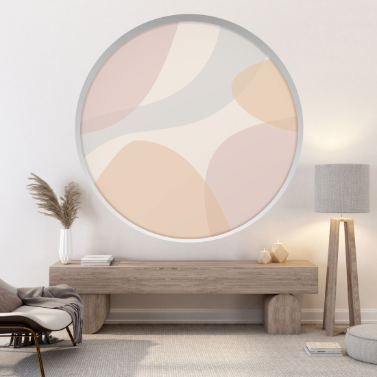 Optical Illusions Round Arch Wall Sticker - Modern