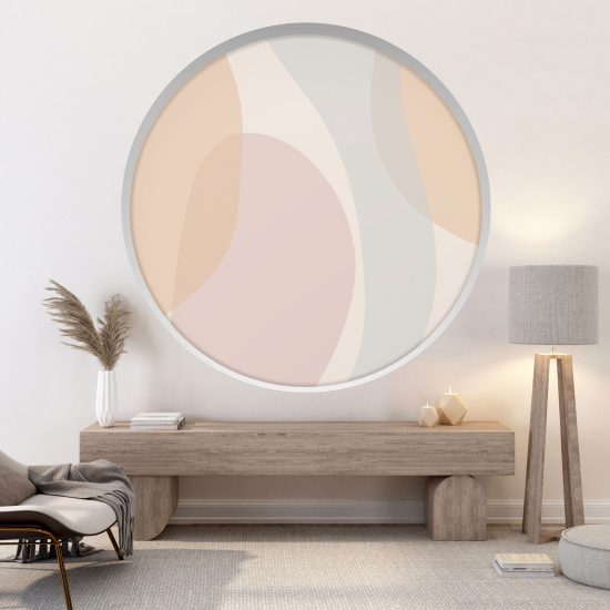 Optical Illusions Round Arch Wall Sticker - Modern