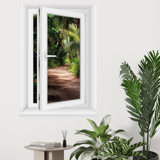 Optical Illusions Window Wall Sticker - Path