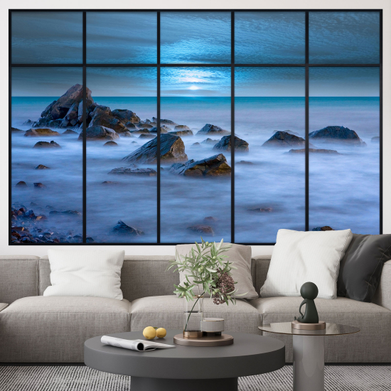 Optical Illusions Window Wall Sticker - Sea