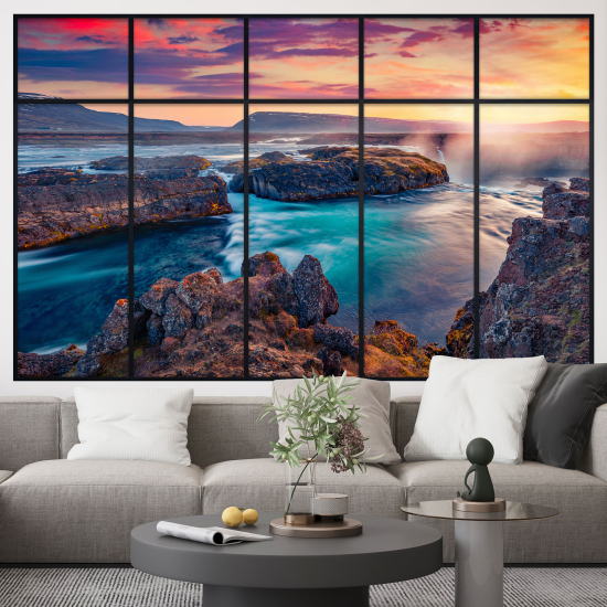 Optical Illusions Window Wall Sticker - Sea View