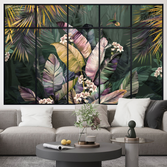 Optical Illusions Window Wall Sticker - Tropical Forest