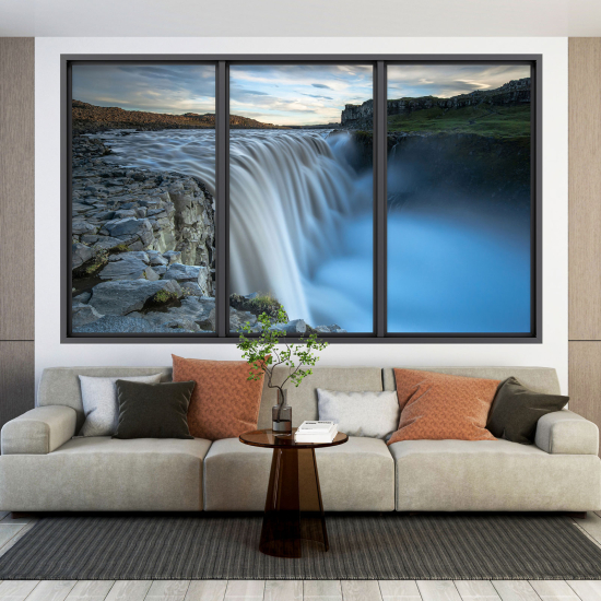 Optical Illusions Window Wall Sticker - Waterfall