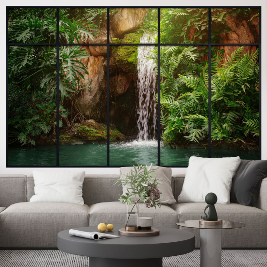 Optical Illusions Window Wall Sticker - Waterfall