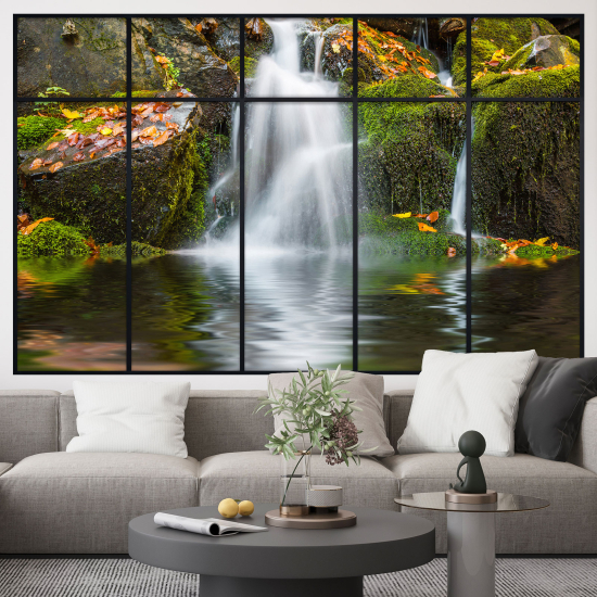 Optical Illusions Window Wall Sticker - Waterfall