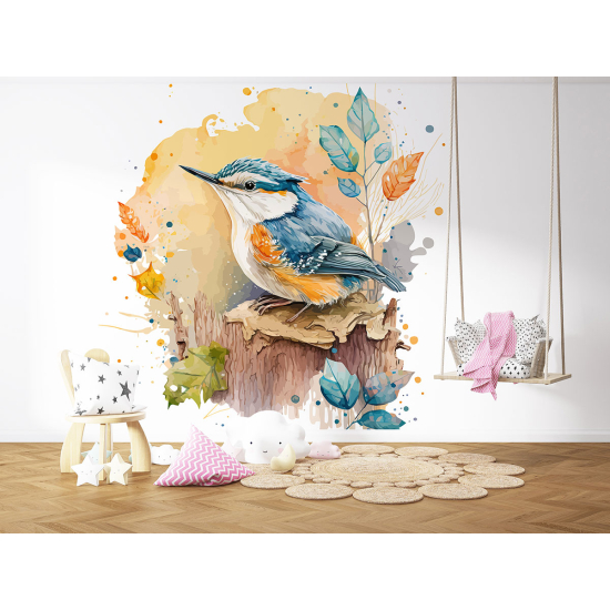 Panoramic Wallpaper - Kid Wall Mural - Bird