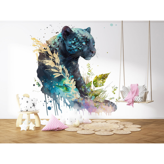 Panoramic Wallpaper - Kid Wall Mural - Black Panther